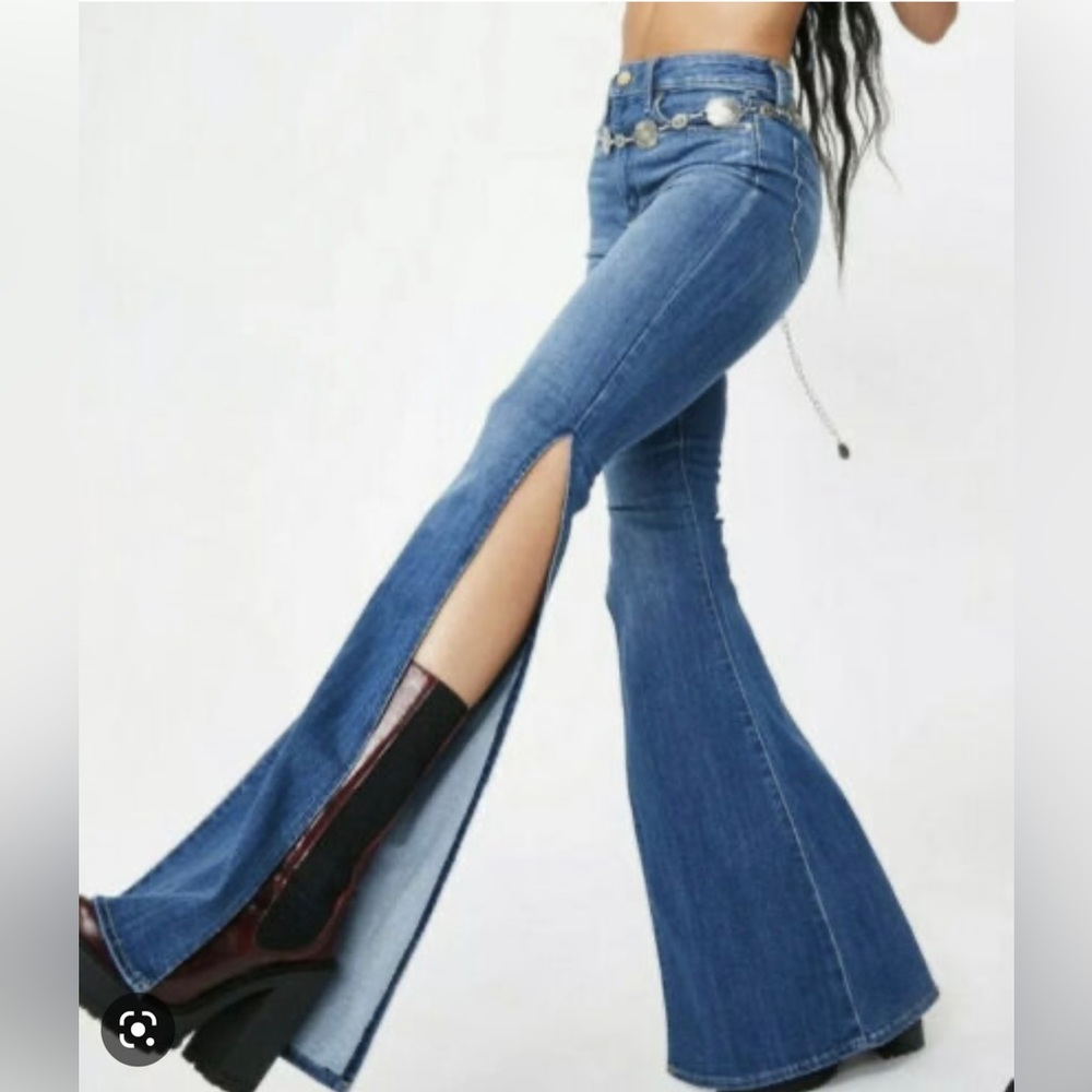 Articles of Society flared pants with slits